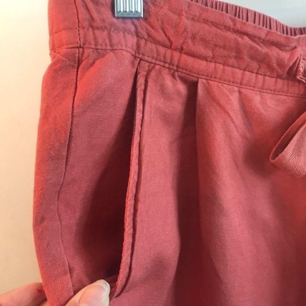 Philosophy Wide Leg Linen Pull Up Pants Size Small - Picture 5 of 13